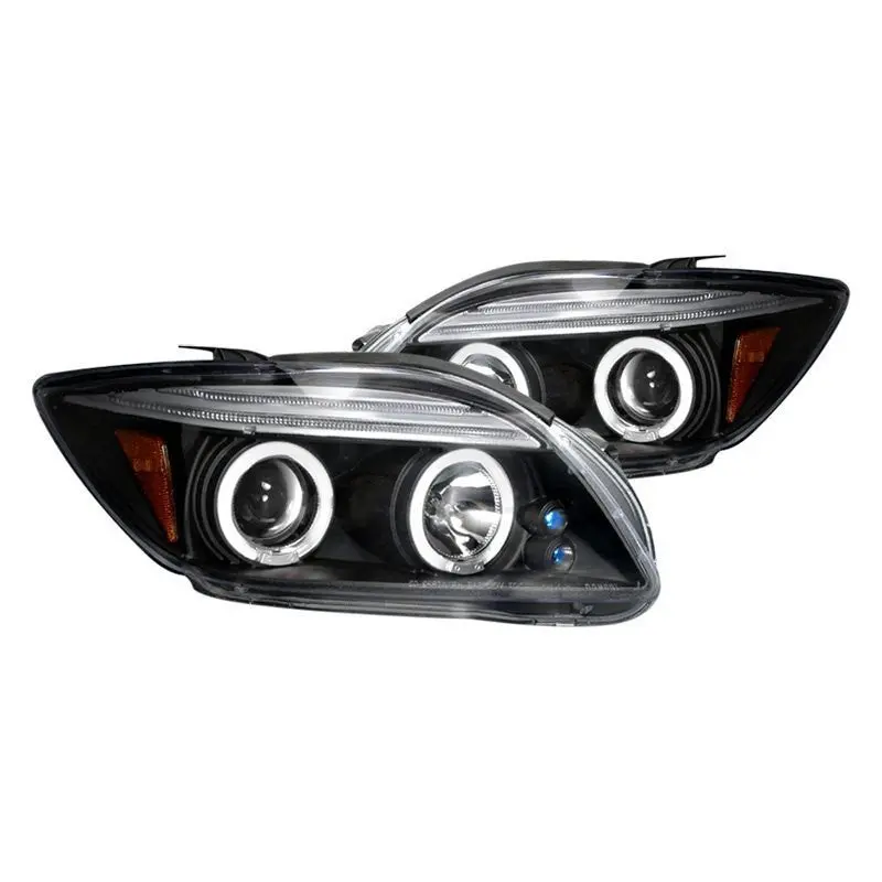 Spec-D 05-10 Scion Tc Headlights Dual Halo Projector Matte Black 1