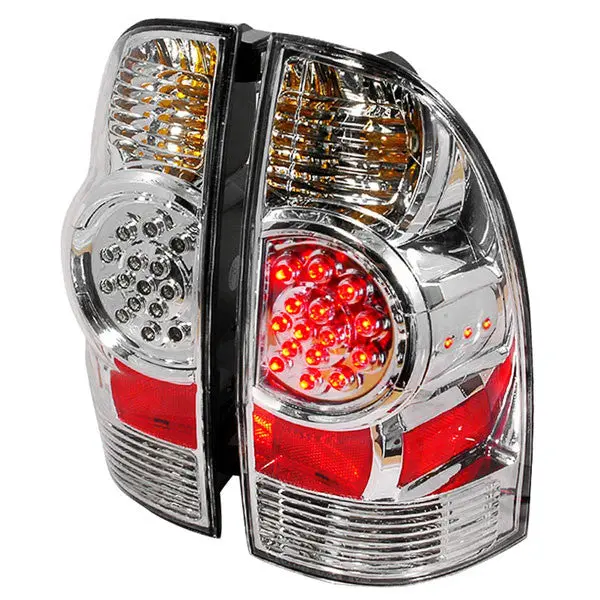 Spec-D 05-10 Toyota Tacoma Led Tail Lights Chrome 1