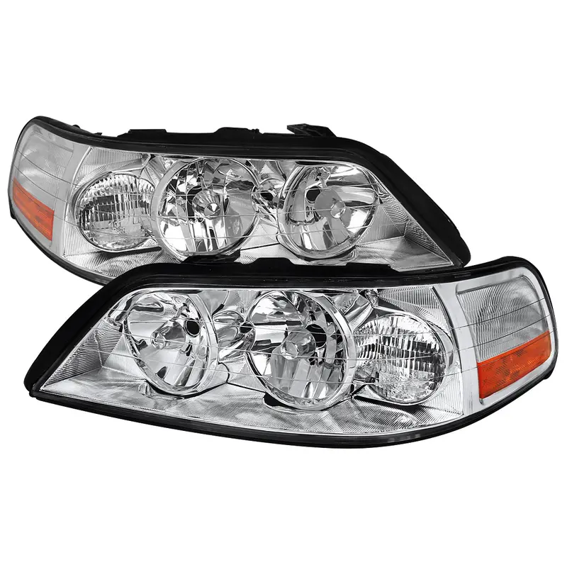 Spec-D 05-11 Lincoln Town Car Headlights Oem Style Chrome 1