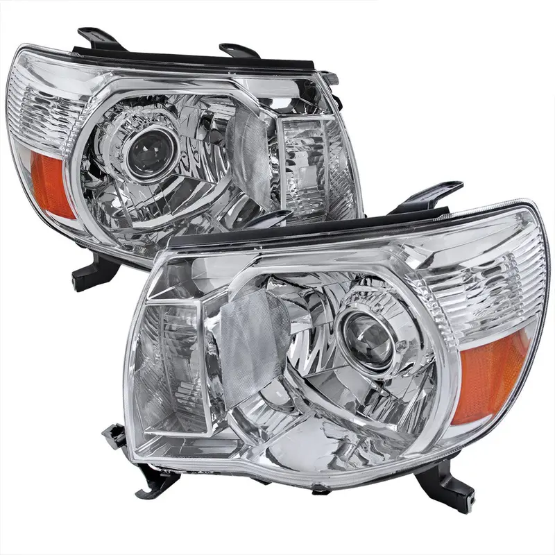 Spec-D 05-11 Toyota Tacoma Retro Projector Headlights Chrome 1