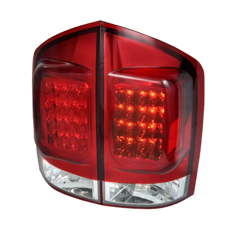 Spec-D 05-15 Nissan Armada Led Tail Lights Chrome/Red 1