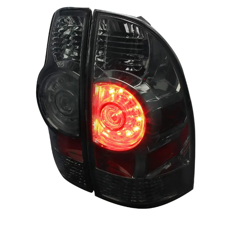 Spec-D 05-15 Toyota Tacoma Tail Lights Led Chrome/Smoked 1