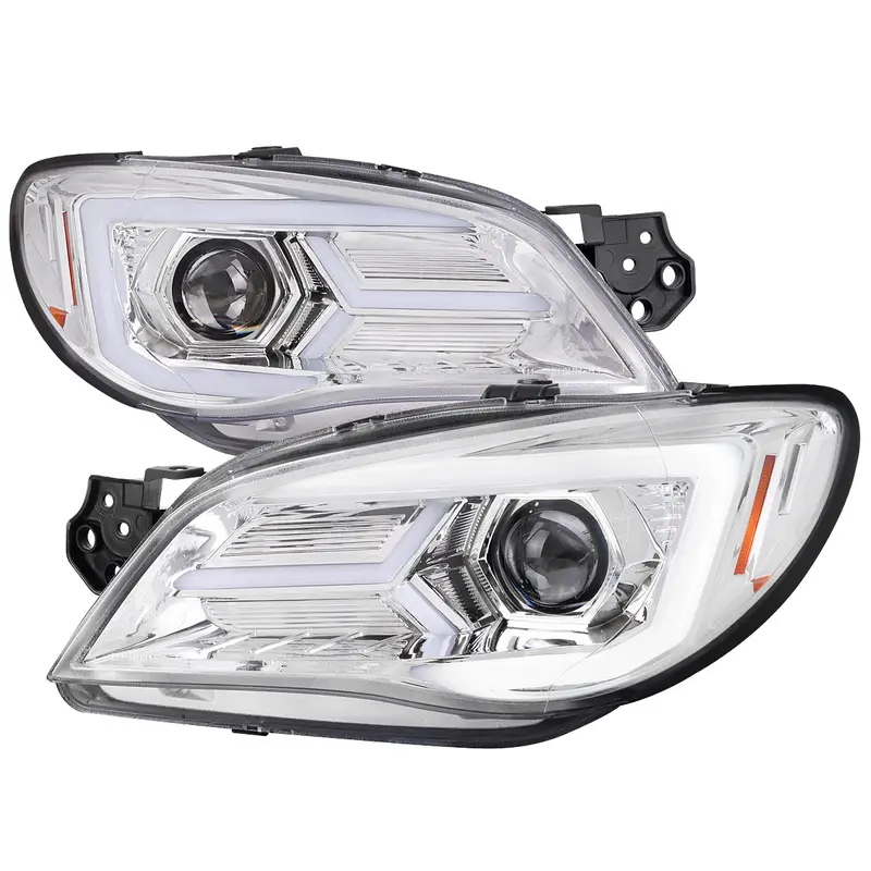 Spec-D 06-07 Impreza Wrx Sti Headlights Sequential Signals Chrome 1