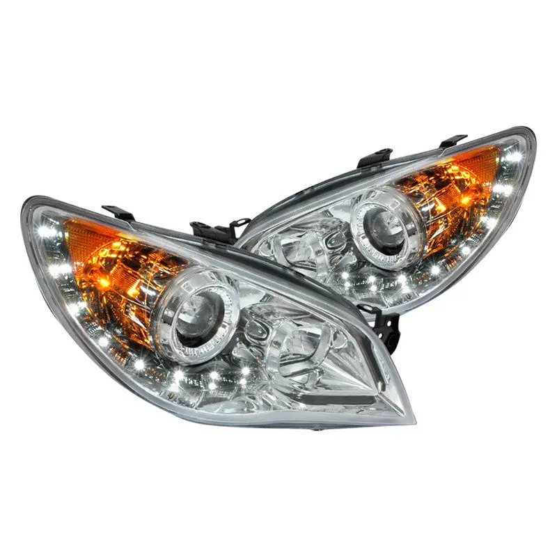 Spec-D 06-07 Subaru Wrx Sti Projector Headlights Chrome 1