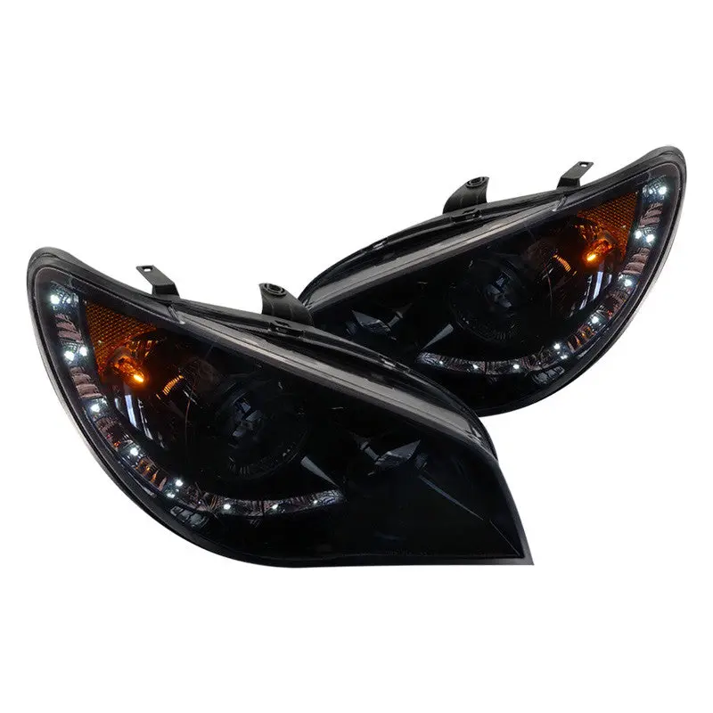 Spec-D 06-07 Subaru Wrx Sti Projector Headlights Smoked 1