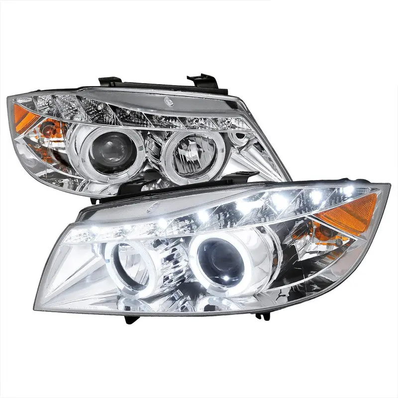 Spec-D 06-08 Bmw 3-Series E90 Projector Headlights Chrome 4Dr 1