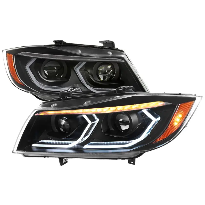 Spec-D 06-08 Bmw E90 3 Series Headlights Projector G2 Black 1