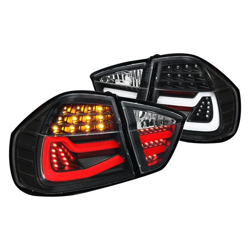 Spec-D 06-08 Bmw E90 323I 325I 328I 330I Led Tail Lights Black 1