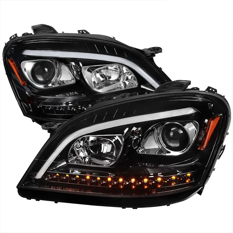 Spec-D 06-08 Mercedes W164 Seq Led Headlights Black 1