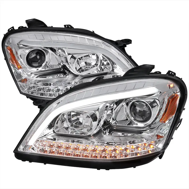 Spec-D 06-08 Mercedes W164 Seq Led Headlights Chrome 1