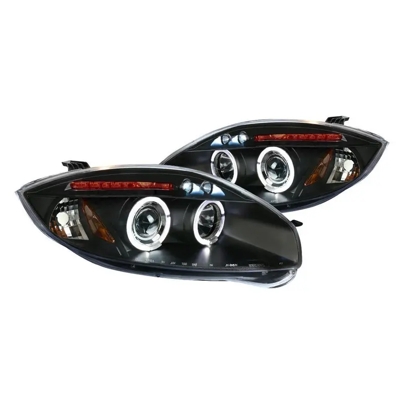 Spec-D 06-08 Mitsubishi Eclipse Halo Projector Headlights Black 1