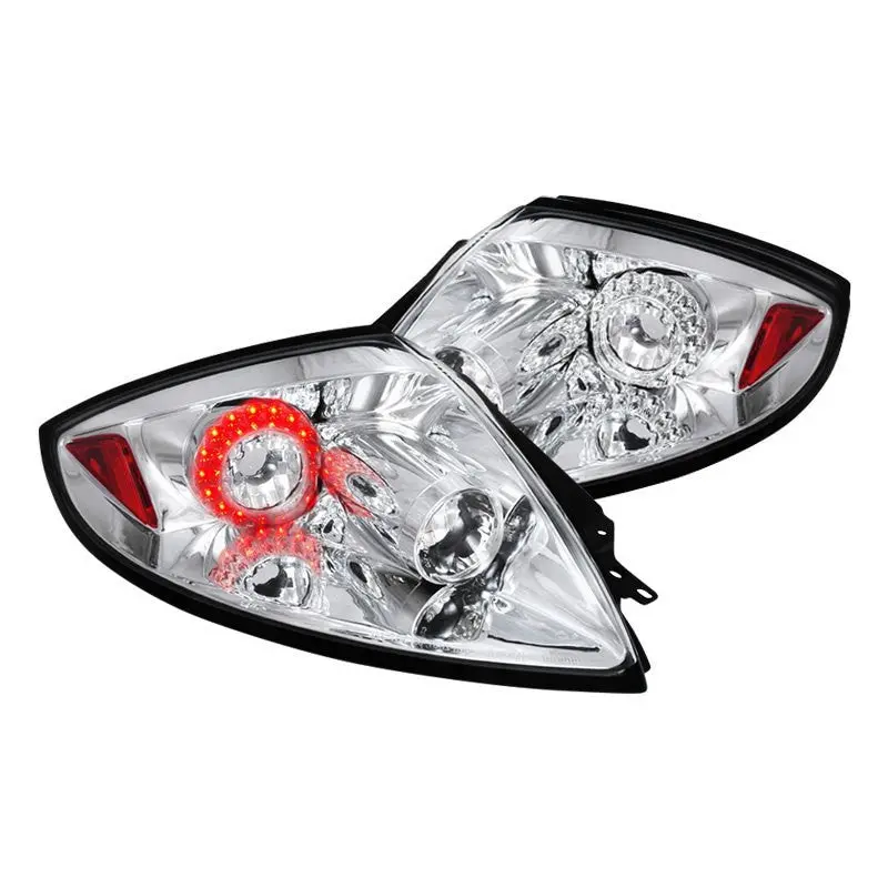 Spec-D 06-08 Mitsubishi Eclipse Led Tail Lights Chrome 1