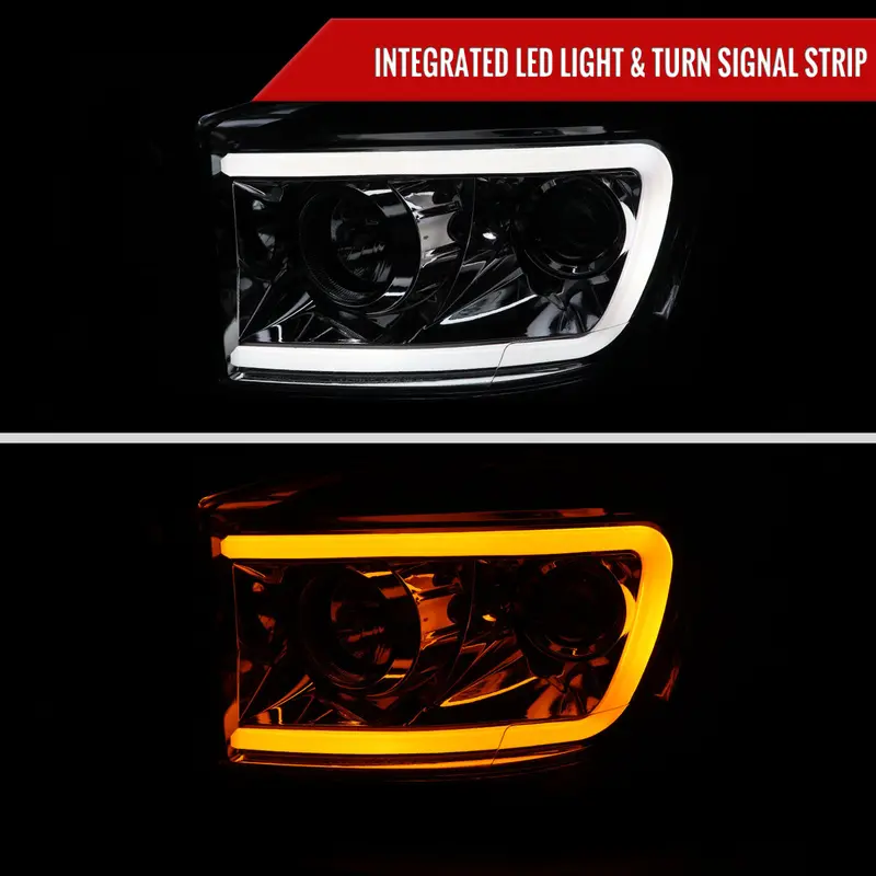 Spec-D 06-08 Ram 1500/ 06-09 2500 3500 Led Projector Headlights Chrome 2