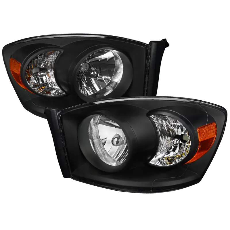 Spec-D 06-08 Ram 1500/06-09 Ram 2500 3500 Headlights Oem Style Black 1