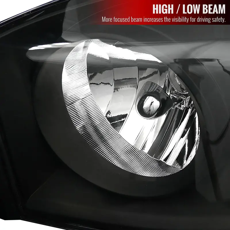 Spec-D 06-08 Ram 1500/06-09 Ram 2500 3500 Headlights Oem Style Black 2