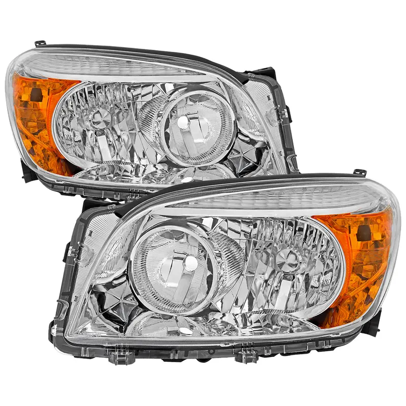 Spec-D 06-08 Toyota Rav4 Oem Style Headlights Chrome/Clear 1