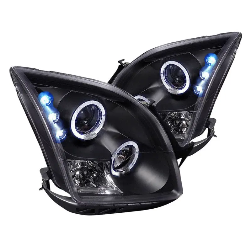 Spec-D 06-09 Ford Fusion Halo Projector Headlights Black 1