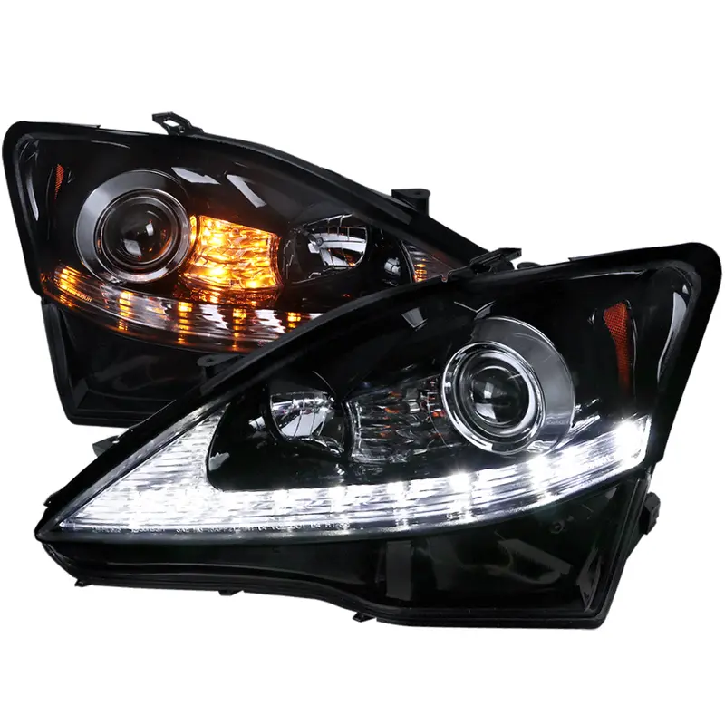 Spec-D 06-10 Lexus Is250/Is350 Headlights Seq Turn Signals Black 1