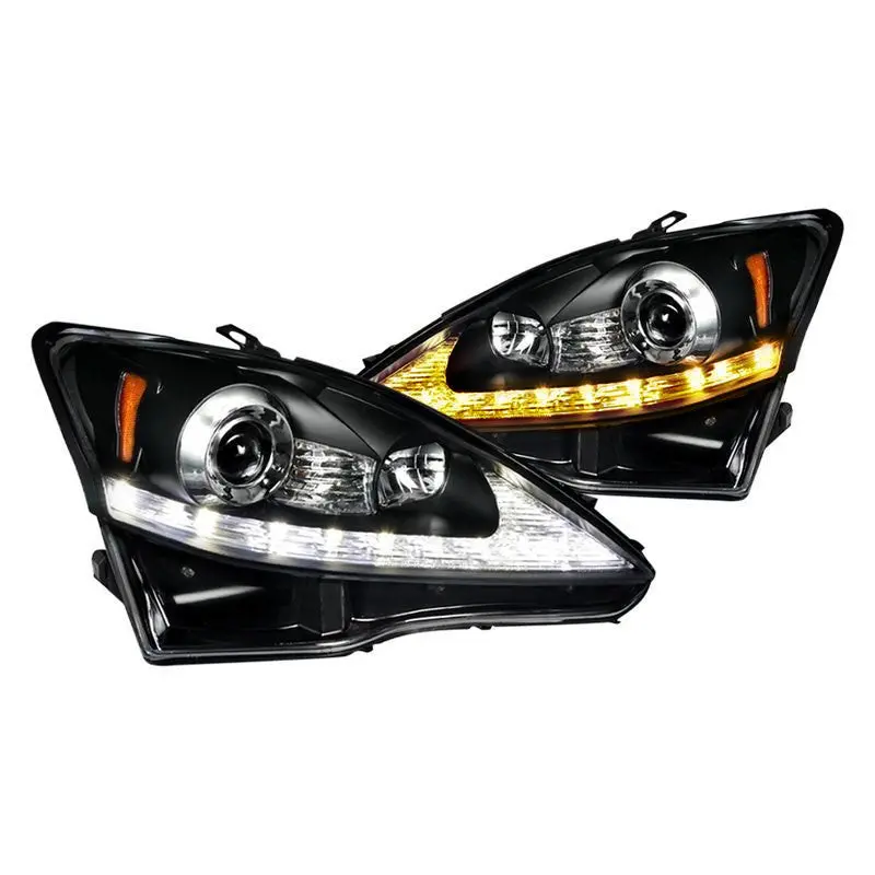 Spec-D 06-10 Lexus Is250 Is350 Projector Headlights Black 1