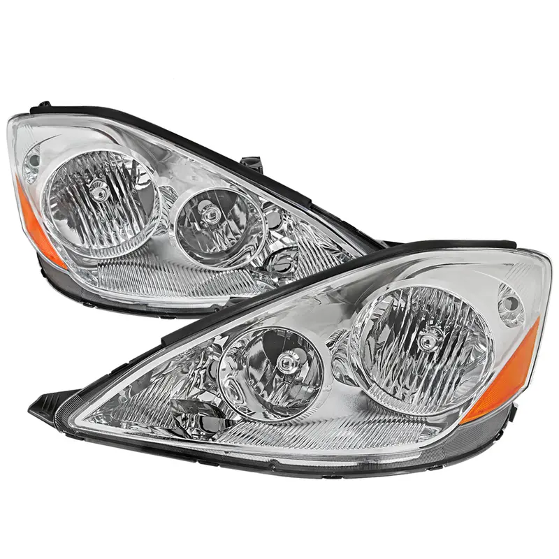 Spec-D 06-10 Sienna Headlights Oem Style Amber Reflector Chrome 1