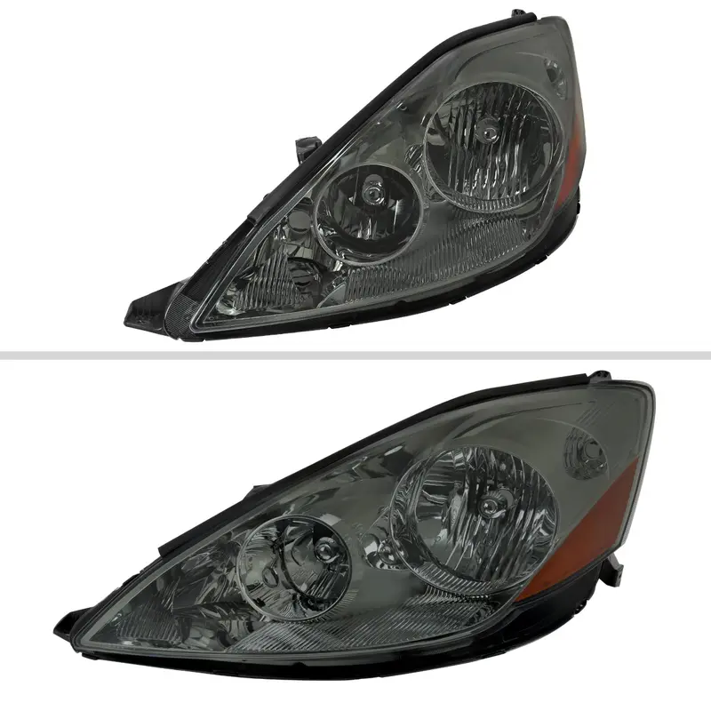 Spec-D 06-10 Sienna Headlights Oem Style Amber Reflector Chrome/Smoked 2