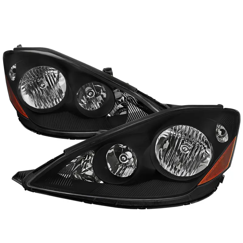 Spec-D 06-10 Sienna Headlights Oem Style W/ Amber Reflector Black 1