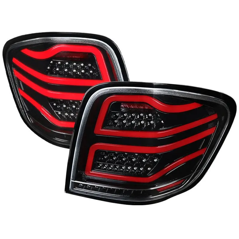 Spec-D 06-11 Mercedes M-Class W164 Led Tail Lights Black/Clear 1