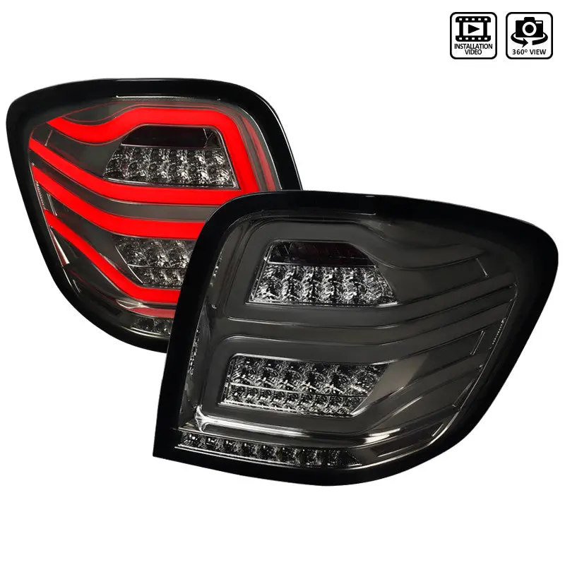 Spec-D 06-11 Mercedes Ml W164 Tail Lights Led Chrome/Smoked 2