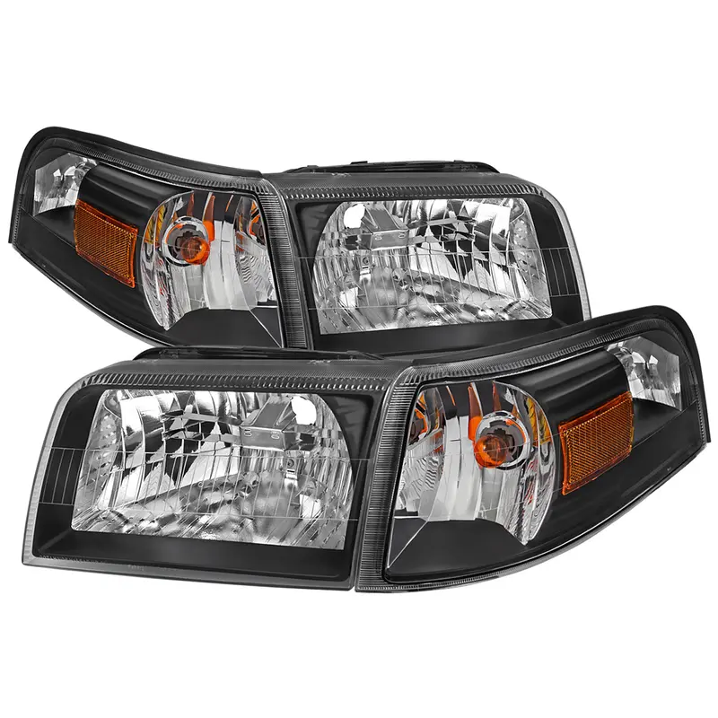 Spec-D 06-11 Mercury Grand Marquis Headlights Oem Style Black/Clear 1