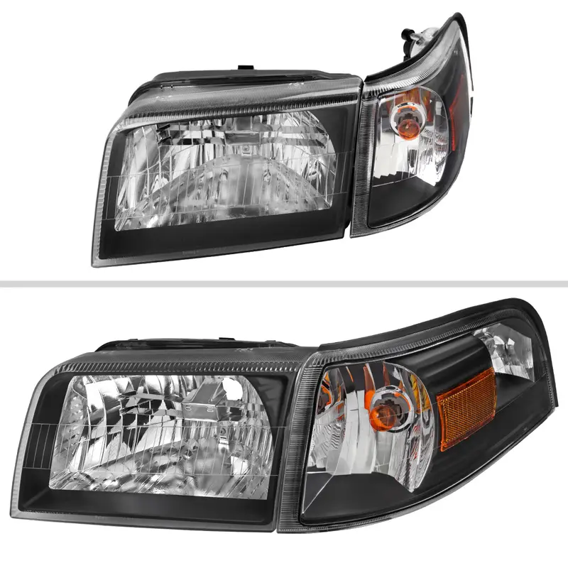 Spec-D 06-11 Mercury Grand Marquis Headlights Oem Style Black/Clear 2
