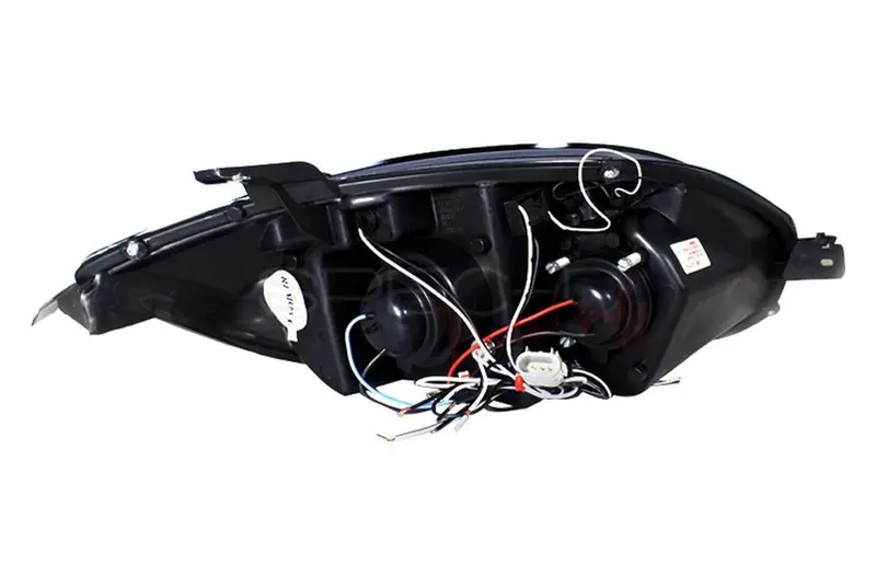 Spec-D 06-11 Mitsubishi Eclipse Headlights Dual Halo Projector Black 2