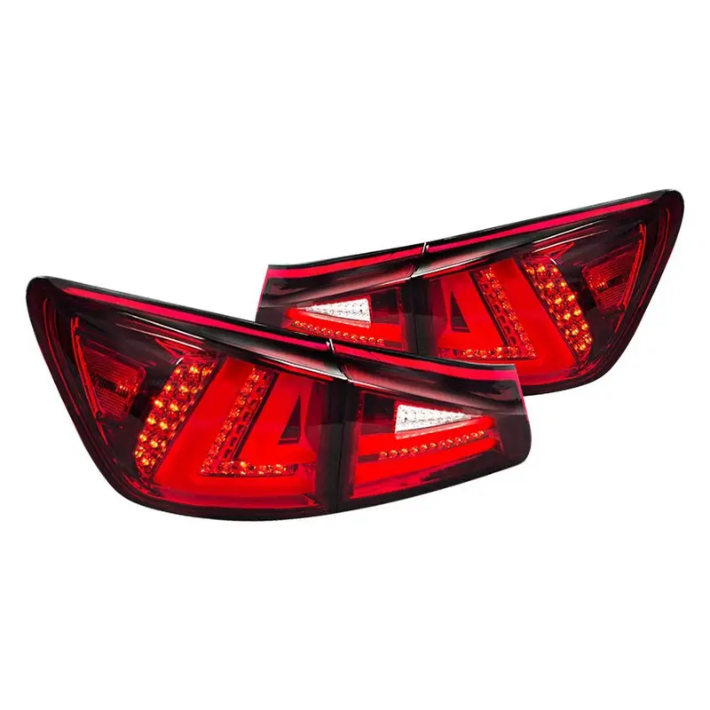 Spec-D 06-13 Lexus Is250 Is350 Tail Lights Led Red/Clear 1