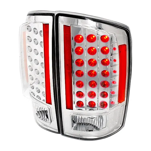 Spec-D 07-08 Dodge Ram Led Tail Lights Chrome 1