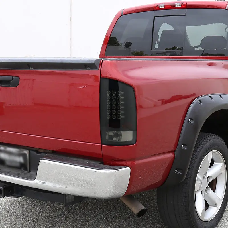Spec-D 07-08 Dodge Ram Led Tail Lights Smoked Black Housing 2