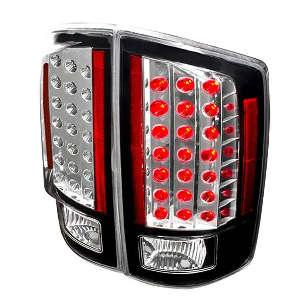 Spec-D 07-09 Dodge Ram 1500 2500 3500 Led Tail Lights Black/Clear 1