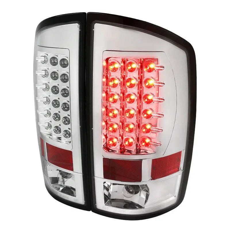 Spec-D 07-09 Dodge Ram 1500 2500 3500 Led Tail Lights Chrome 1