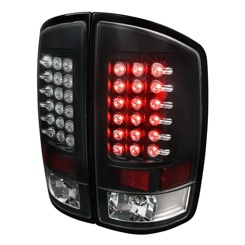 Spec-D 07-09 Dodge Ram 1500 2500 3500 Tail Lights Led Black/Clear 1