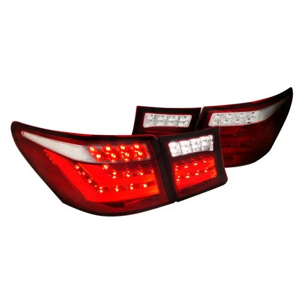 Spec-D 07-09 Lexus Ls460 Led Tail & Trunk Lights Chrome/Red 1