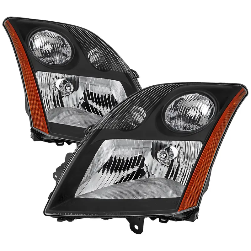 Spec-D 07-09 Nissan Sentra Headlights Oem Style Black/Clear 1