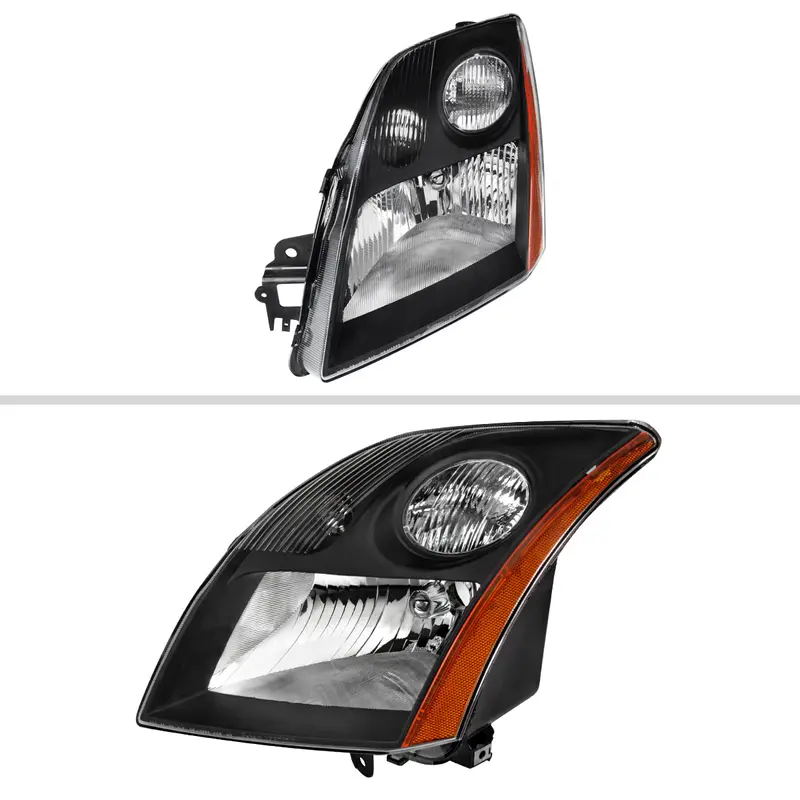Spec-D 07-09 Nissan Sentra Headlights Oem Style Black/Clear 2