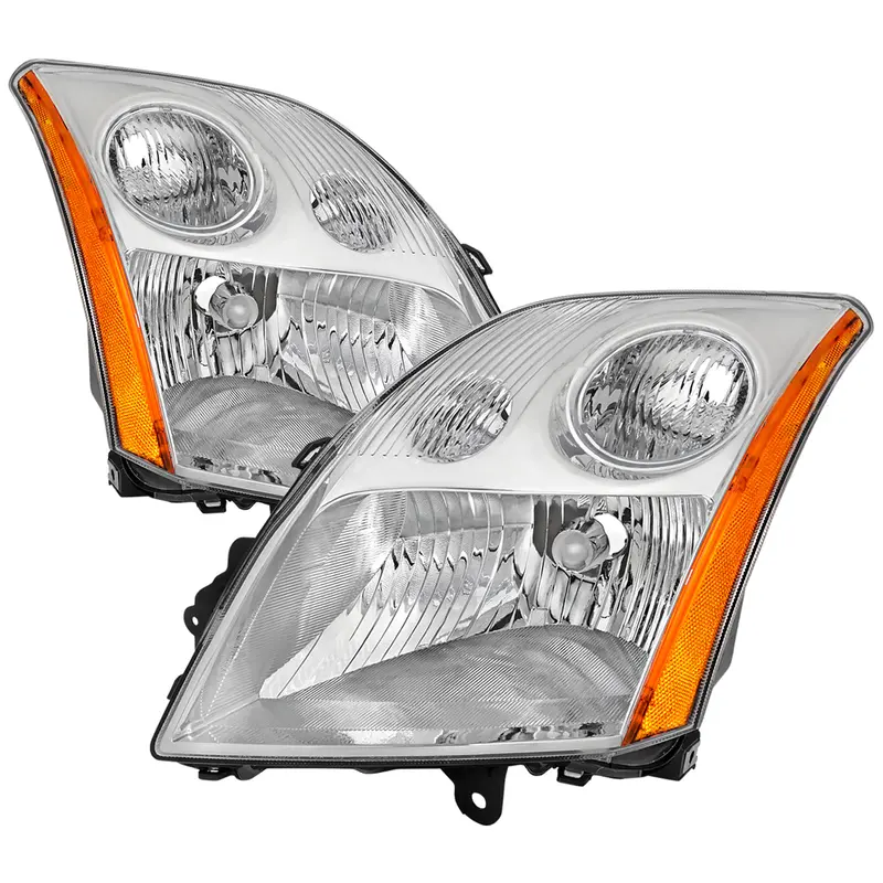 Spec-D 07-09 Nissan Sentra Headlights Oem Style Chrome 1