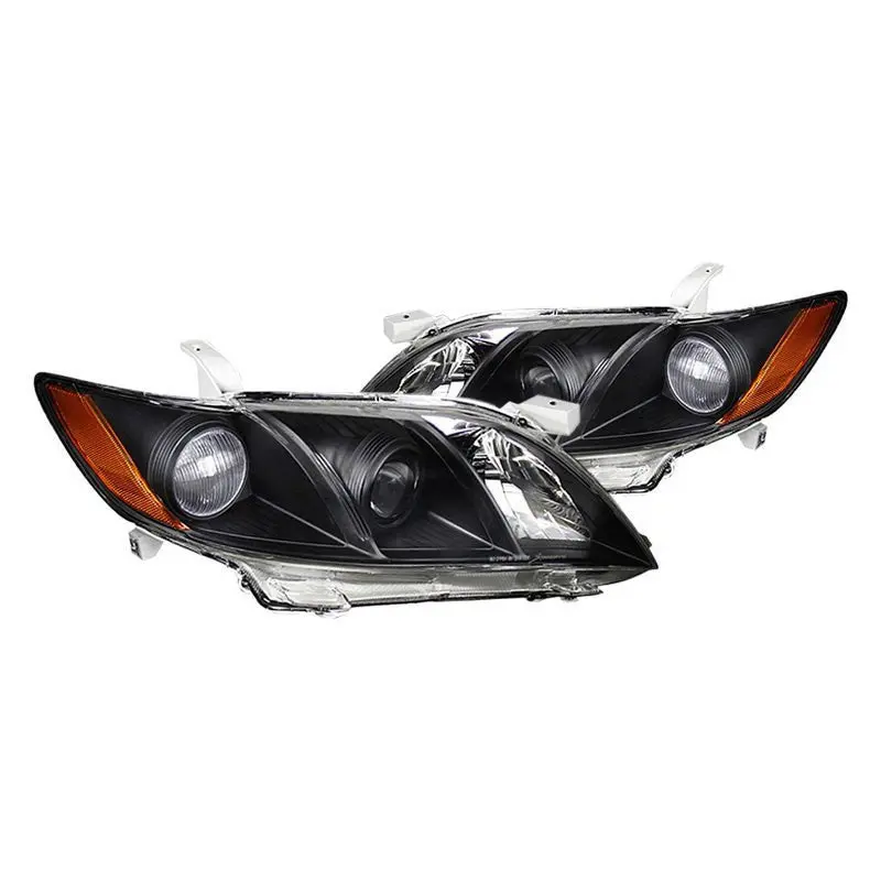 Spec-D 07-09 Toyota Camry Headlights Projector Matte Black/Clear 1