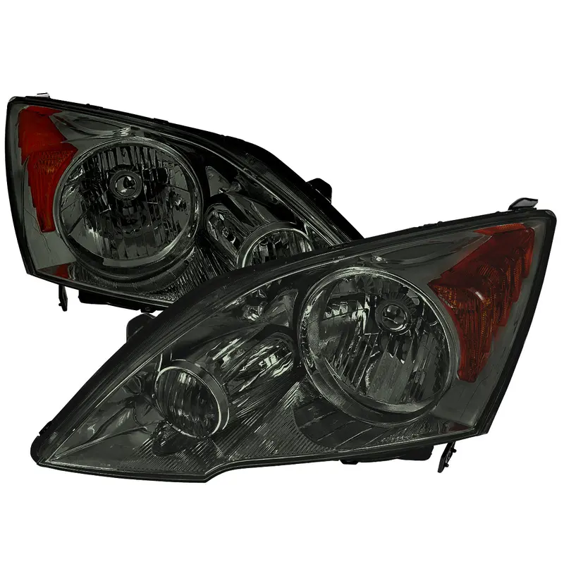 Spec-D 07-11 Honda Cr-V Oe Style Chrome W/ Smoked Lens Headlights 1