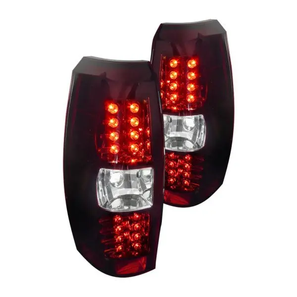 Spec-D 07-12 Chevrolet Avalanche Red Clear Lens Led Tail Lights 1