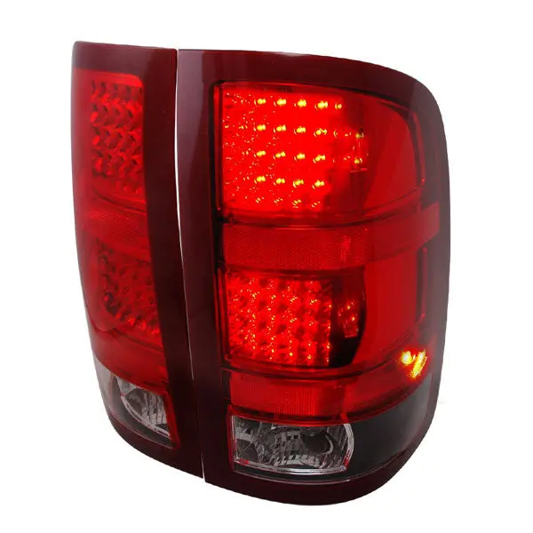 Spec-D 07-12 Gmc Sierra Led Tail Lights Black 1