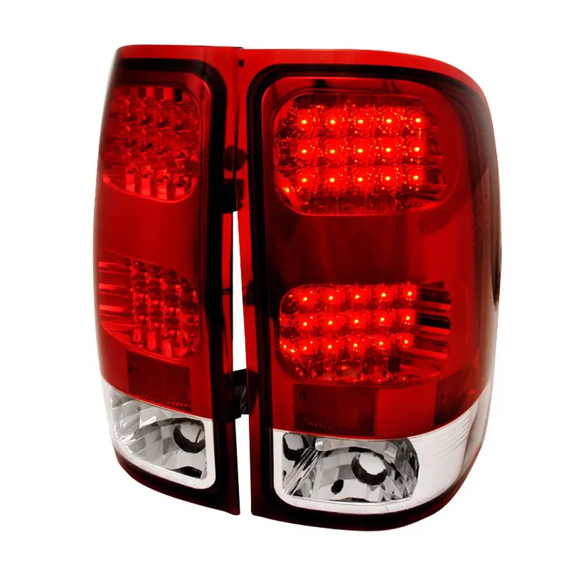 Spec-D 07-12 Gmc Sierra Led Tail Lights Red 1