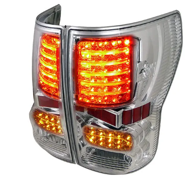 Spec-D 07-12 Toyota Tundra Led Tail Lights Chrome Housing 1