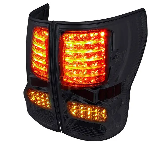 Spec-D 07-12 Toyota Tundra Led Tail Lights Smoked Lens 1