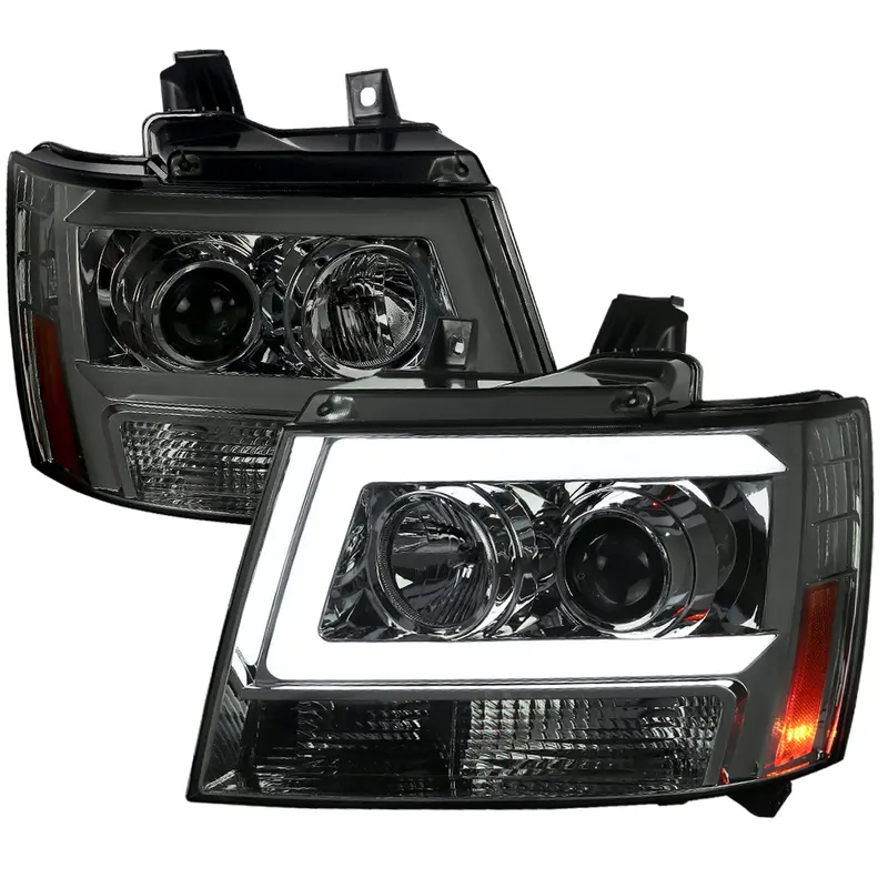 Spec-D 07-13 Avalanche 07-14 Tahoe Suburban Headlights Smoked 1