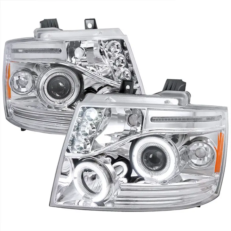 Spec-D 07-13 Chevy Avalanche Led Projector Headlgiths Chrome 1